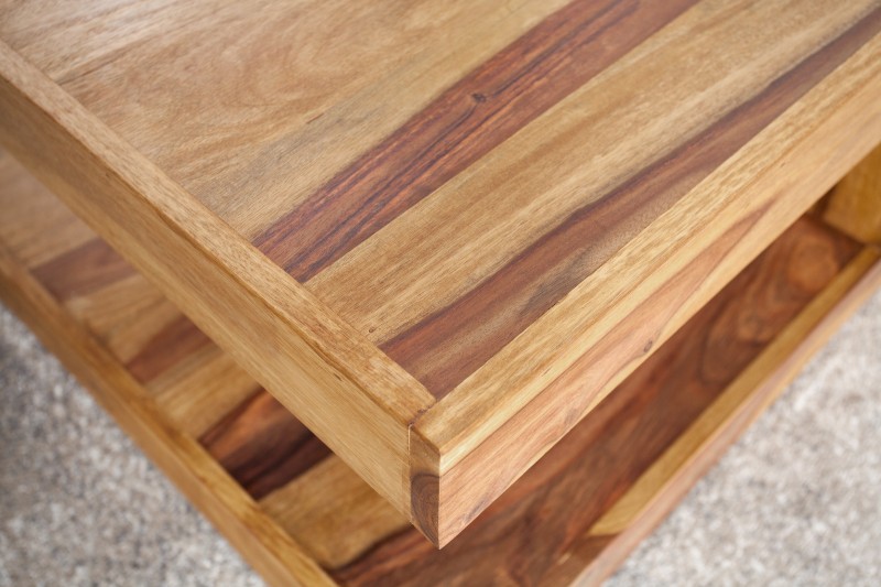 Table Basse Carrée 80x80 cm en Bois Massif