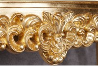 Meuble console 110 cm design classique coloris doré