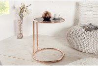 Table d'appoint 55 cm design en verre / métal