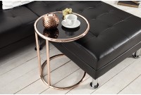 Table d'appoint 55 cm design en verre / métal