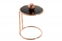 Table d'appoint 55 cm design en verre / métal
