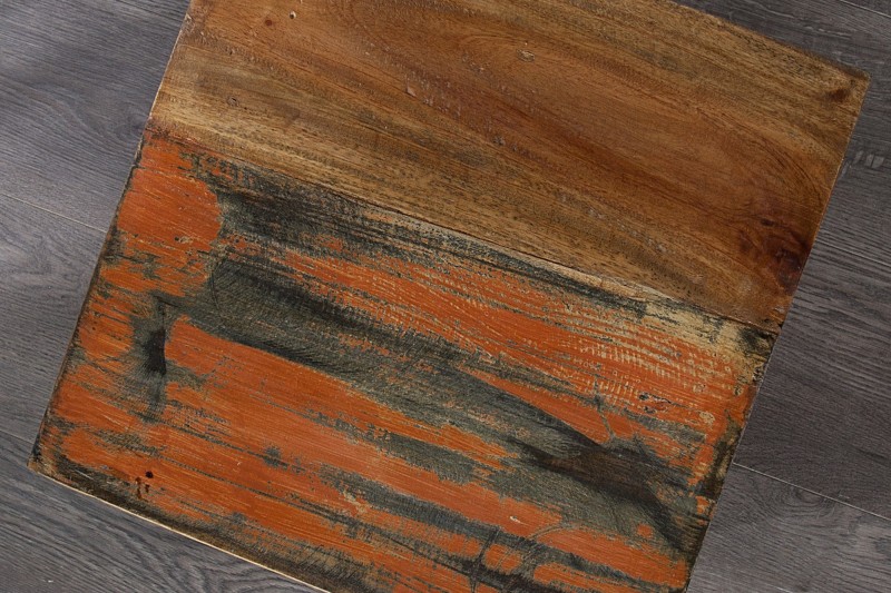 Tabouret design de 45cm en bois massif recyclé