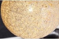 Lampe suspendue 45 cm design "COCOON" coloris blanc