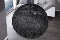 Lampe suspendue 45cm design "COCOON"  coloris noir