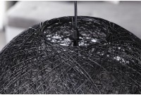 Lampe suspendue 45cm design "COCOON"  coloris noir