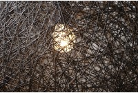 Lampe suspendue 60 cm design "COCOON"  coloris noir