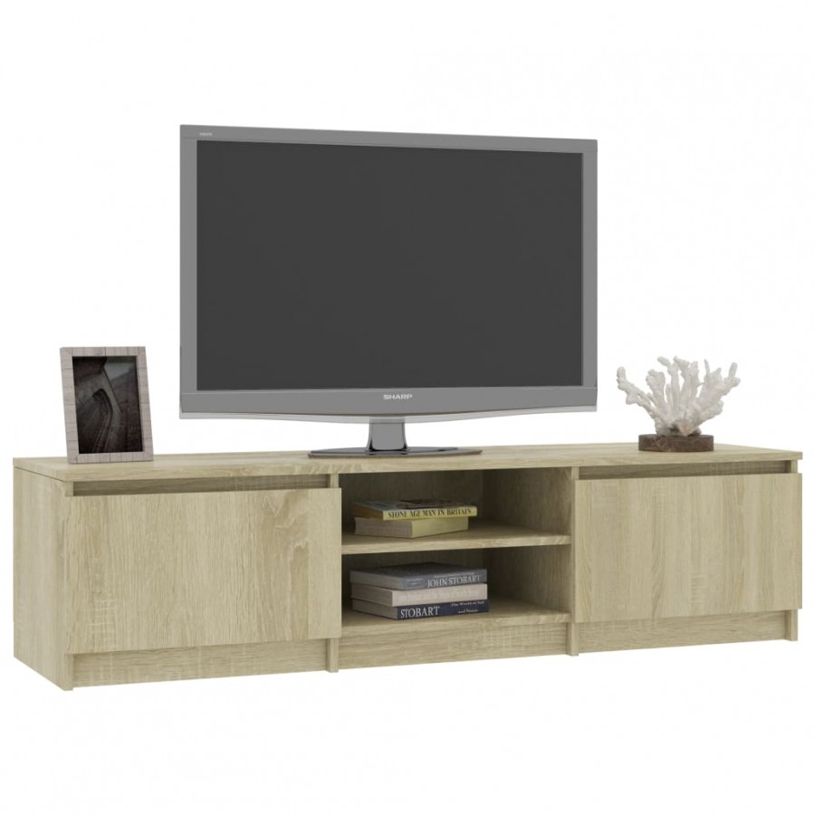 Meuble TV Chêne sonoma 140x40x35,5 cm Aggloméré