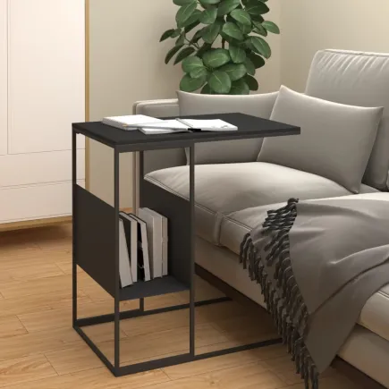 Table d'appoint Noir 55x36x59,5 cm 
