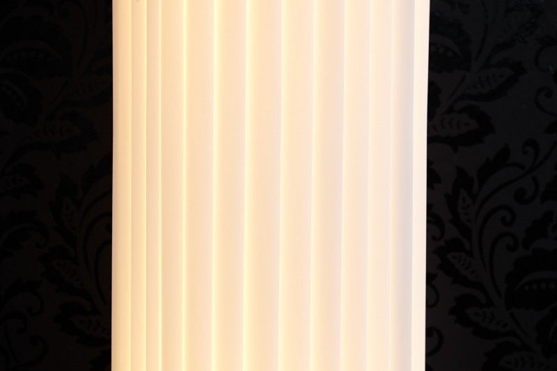 Lampadaire moderne 200 cm en tissu plissé blanc