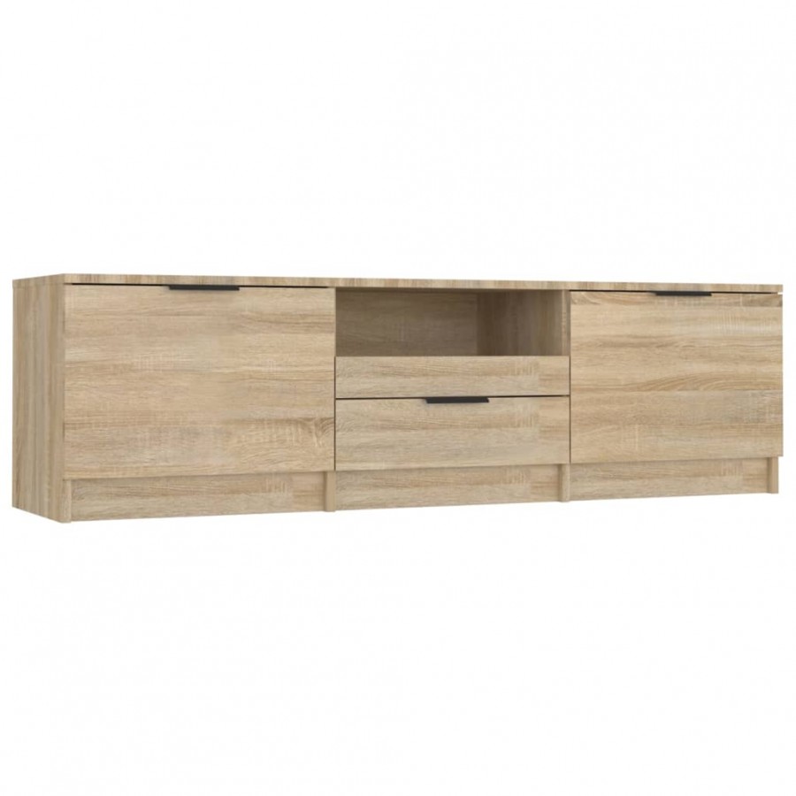 Meuble TV Chêne sonoma 140x35x40 cm 