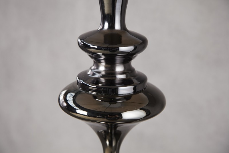 Lampadaire Design Baroque Noir en Fils de Nylon - Luminaire Chic