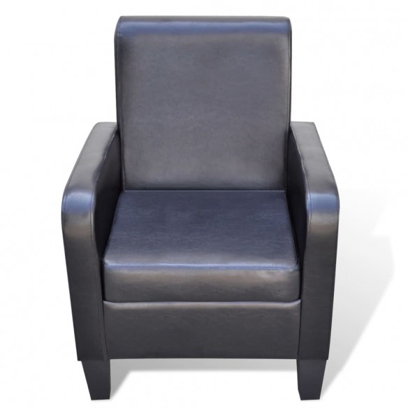 Fauteuil Noir Similicuir