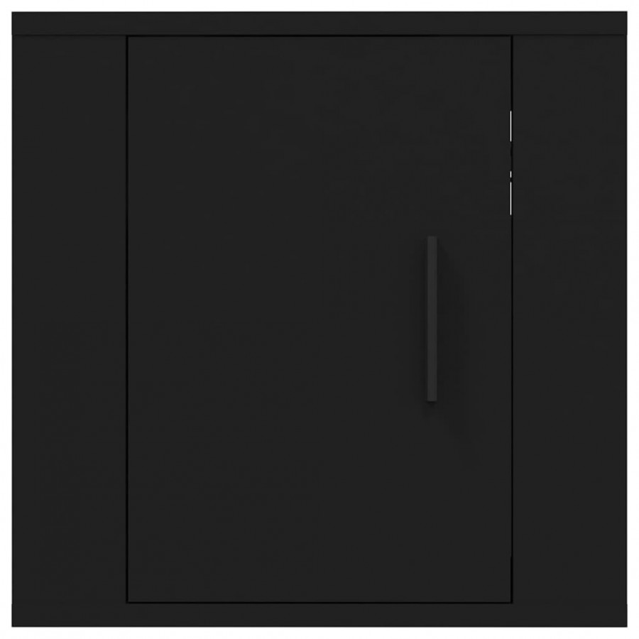 Meubles TV muraux 2 pcs Noir 40x34,5x40 cm