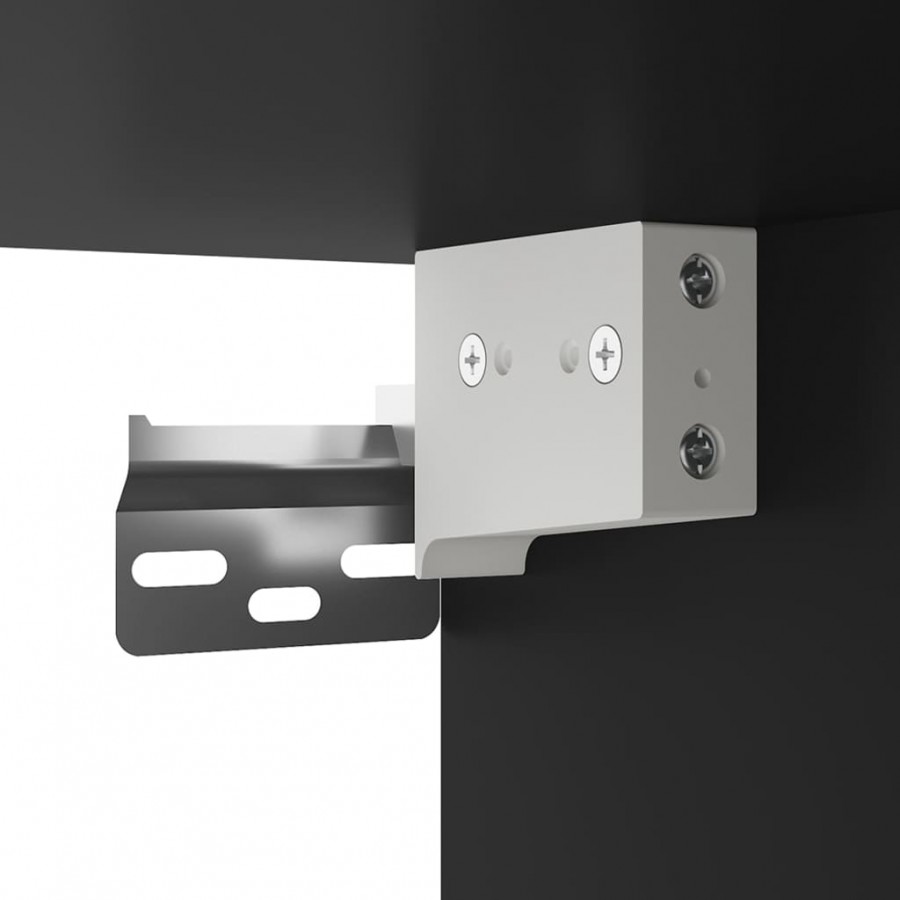 Meubles TV muraux 2 pcs Noir 40x34,5x40 cm