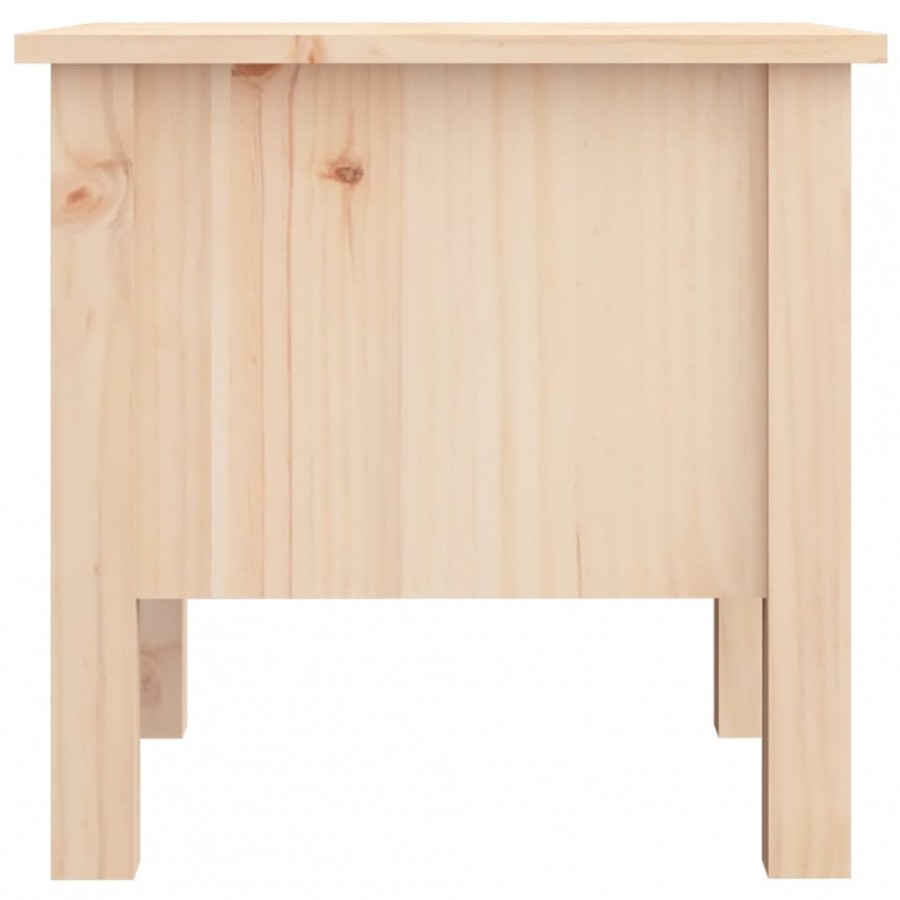 Tables d'appoint 2 pcs 40x40x39 cm Bois massif de pin