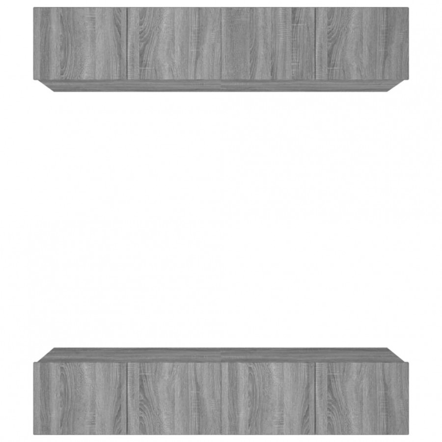Meubles TV 4 pcs Sonoma gris 80x30x30 cm 