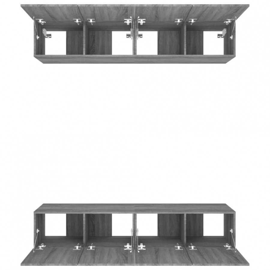 Meubles TV 4 pcs Sonoma gris 80x30x30 cm 