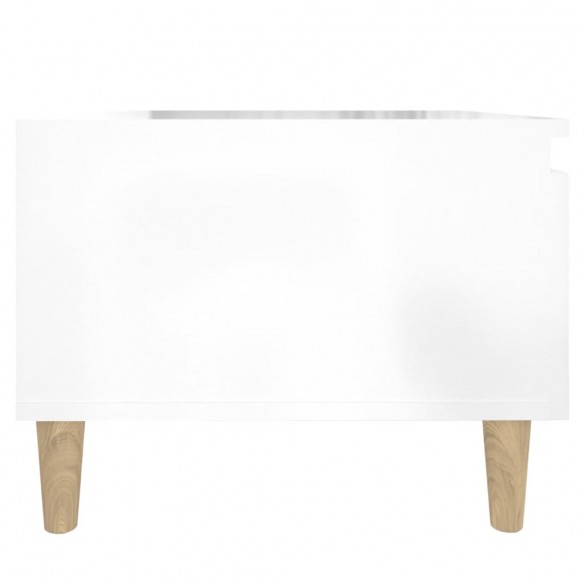 Table d'appoint Blanc brillant 50x46x35 cm 