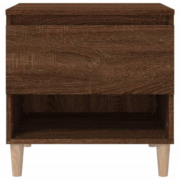Table de chevet Chêne brun 50x46x50 cm 