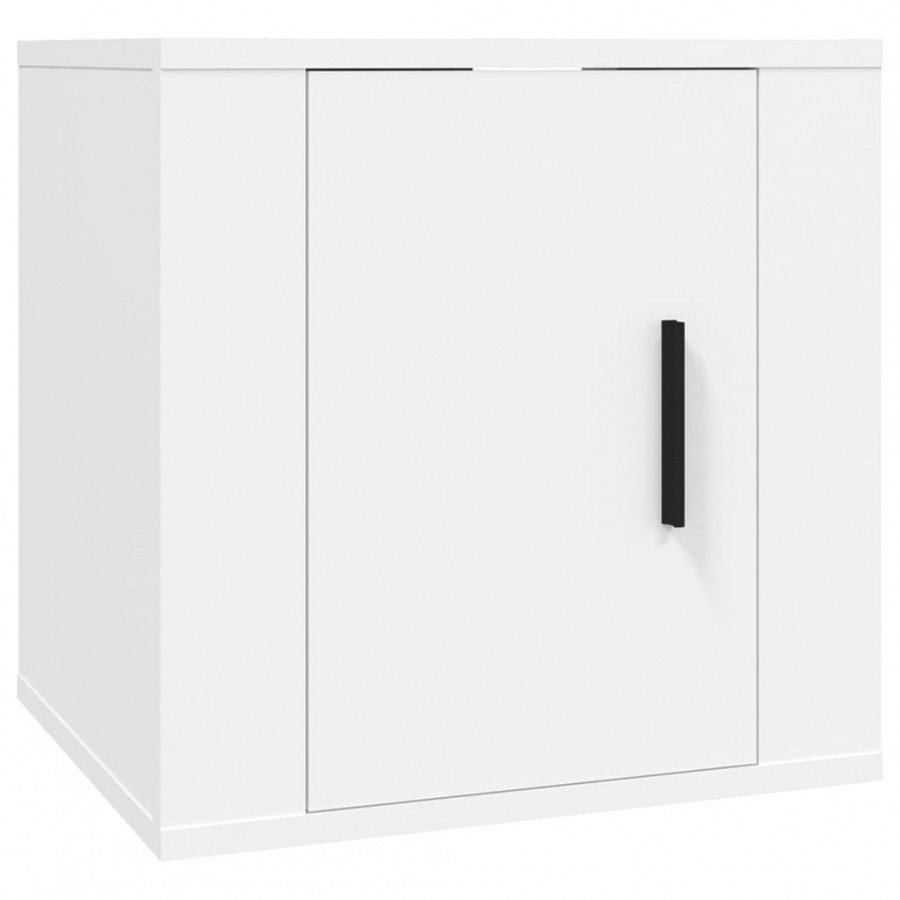 Meubles TV muraux 2 pcs Blanc 40x34,5x40 cm
