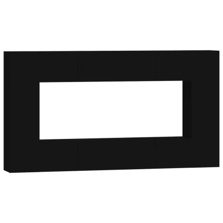 Ensemble de meubles TV 8 pcs Noir  2