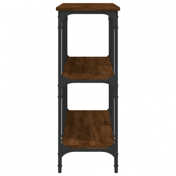 Table console chêne marron 150x29x75 cm bois d'ingénierie