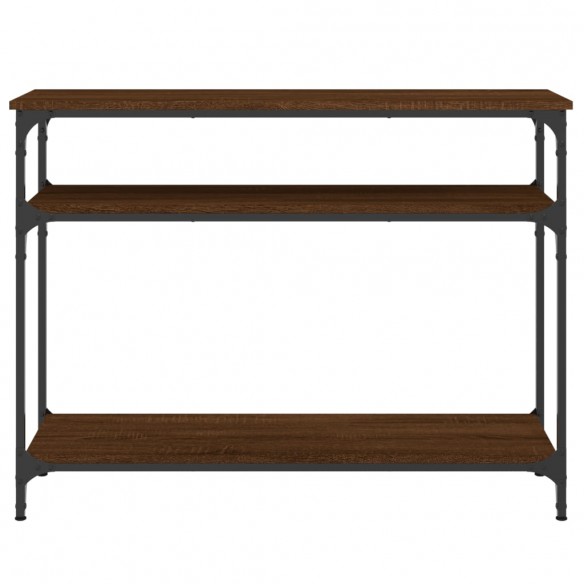 Table console chêne marron 100x29x75 cm bois d'ingénierie