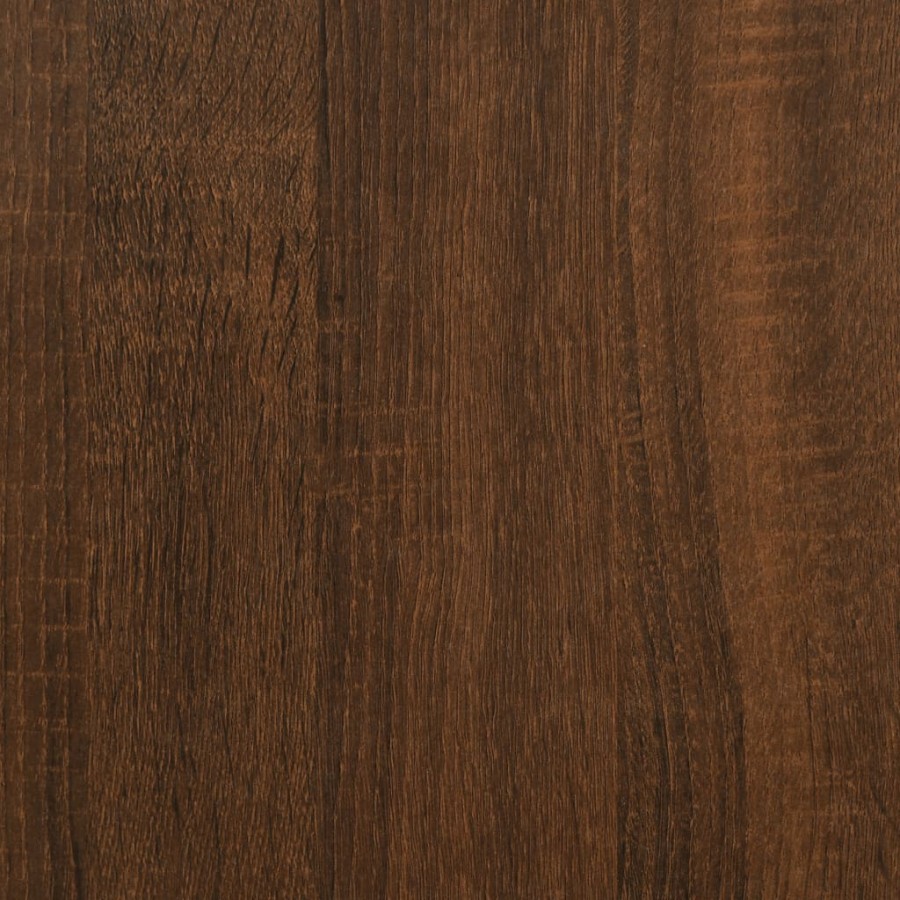 Table console chêne marron 100x29x75 cm bois d'ingénierie