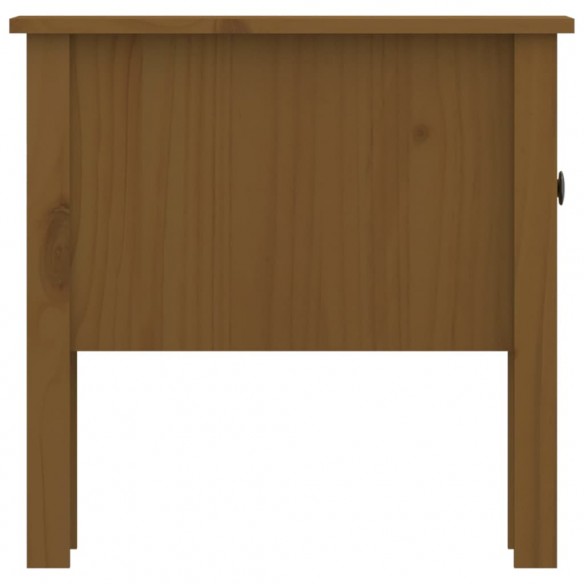 Tables d'appoint 2pcs Marron miel 50x50x49cm Bois massif de pin