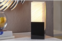 Lampe design en tissu de latex plissé  beige