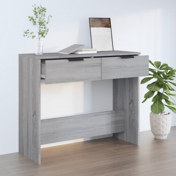 Table console Sonoma gris 90x36x75 cm 