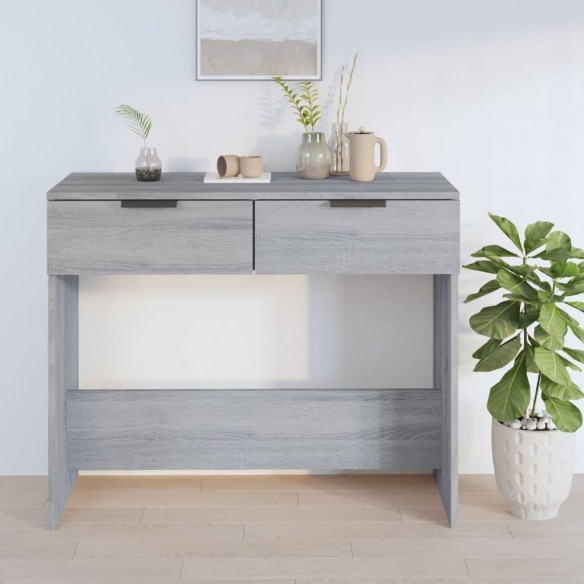 Table console Sonoma gris 90x36x75 cm 