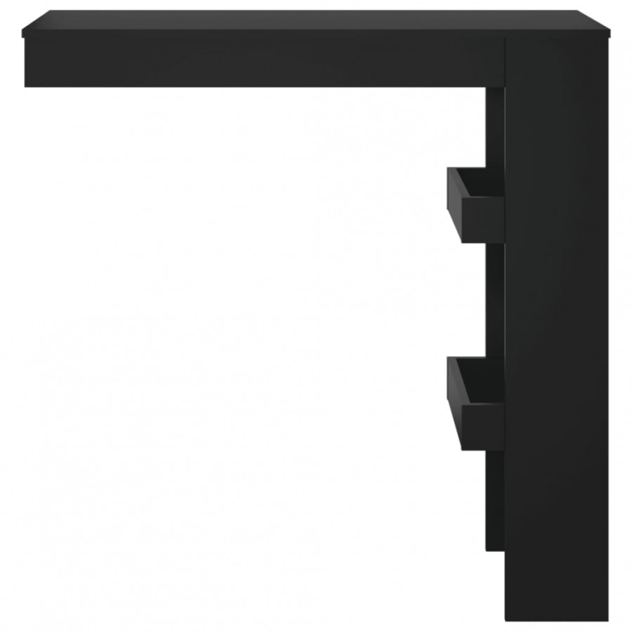 Table de bar murale Noir 102x45x103,5 cm 