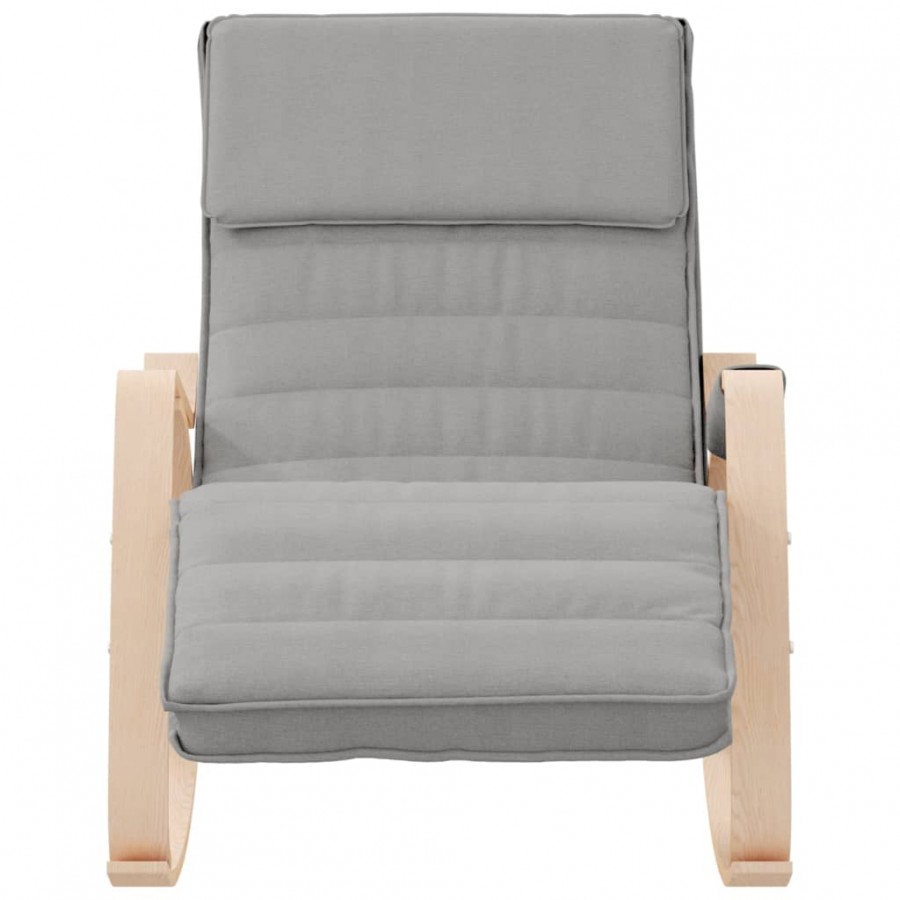 Chaise à bascule Gris clair Tissu