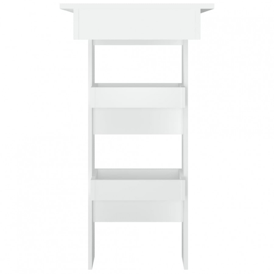 Table de bar murale Blanc 102x45x103,5 cm 