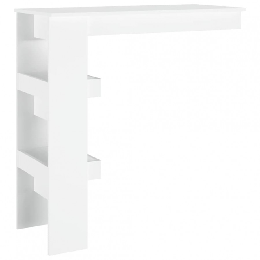 Table de bar murale Blanc 102x45x103,5 cm 