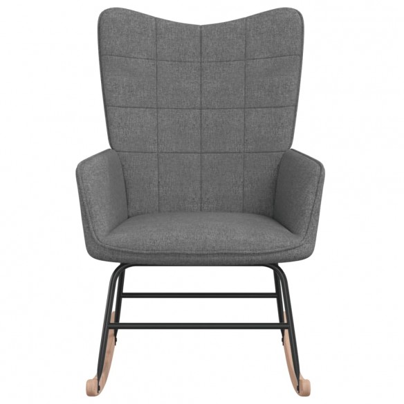 Chaise à bascule Gris foncé Tissu