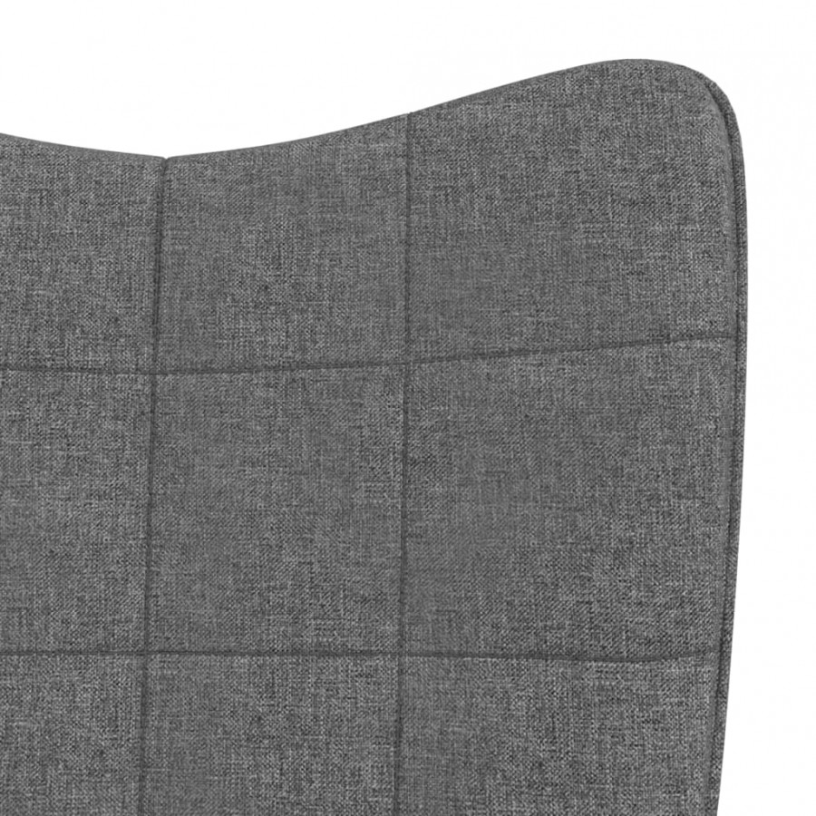 Chaise à bascule Gris foncé Tissu