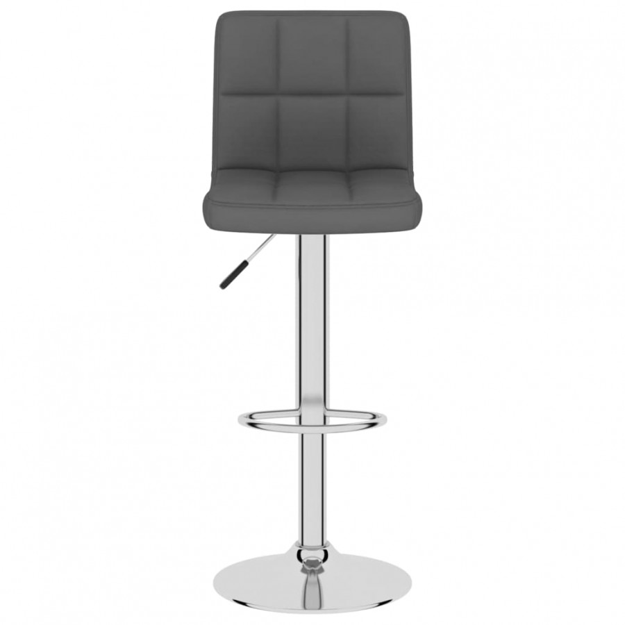 Tabourets de bar lot de 2 gris foncé tissu