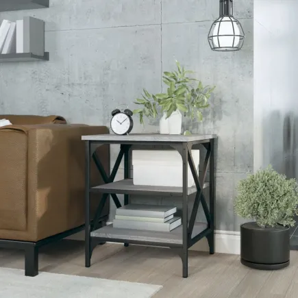 Table d'appoint Sonoma gris 40x42x50 cm 