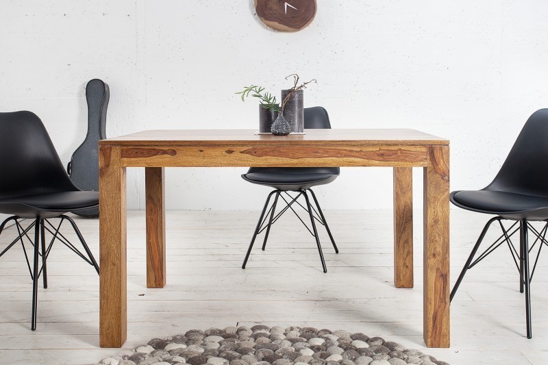 Table à manger extensible 120-200cm  en bois massif de Sheesham