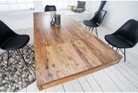 Table à manger extensible 120-200cm  en bois massif de Sheesham