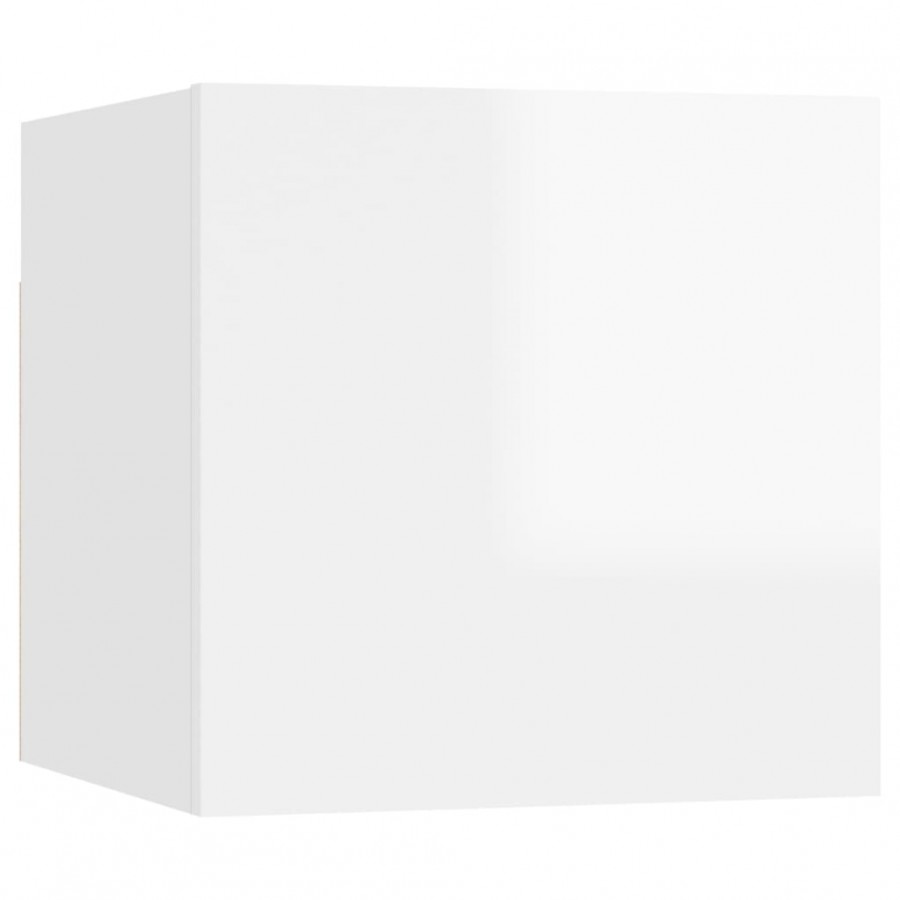 Ensemble de meubles TV 7 pcs Blanc brillant 