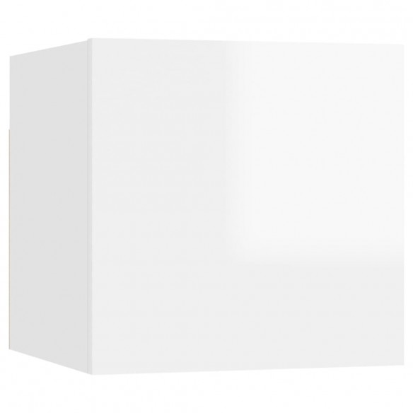 Ensemble de meubles TV 7 pcs Blanc brillant 
