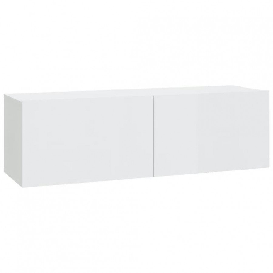 Ensemble de meubles TV 7 pcs Blanc brillant 
