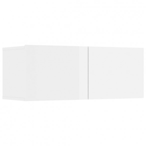 Meubles TV 4 pcs Blanc brillant 80x30x30 cm 