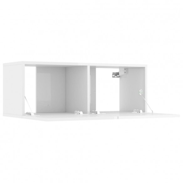 Meubles TV 4 pcs Blanc brillant 80x30x30 cm 