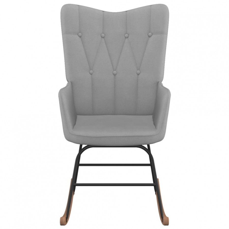 Chaise à bascule Gris clair Tissu