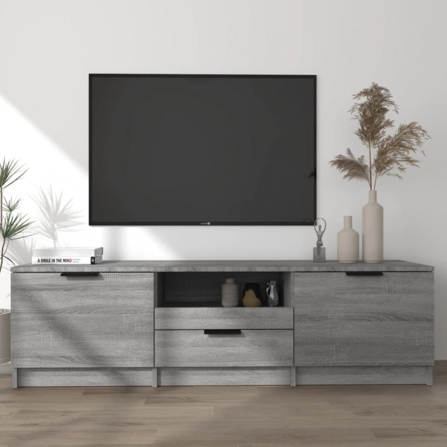 Meuble TV Sonoma gris 140x35x40 cm 