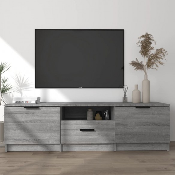 Meuble TV Sonoma gris 140x35x40 cm 